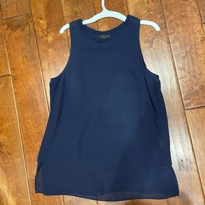 Rag and Bone sleeveless split back blouse
